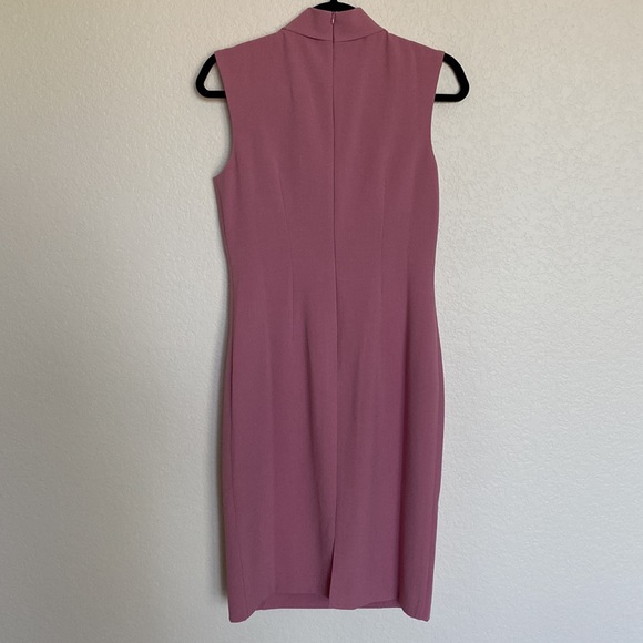 Harper Rose Tie Neck Sheath Dress Sz 8 - Picture 3 of 6